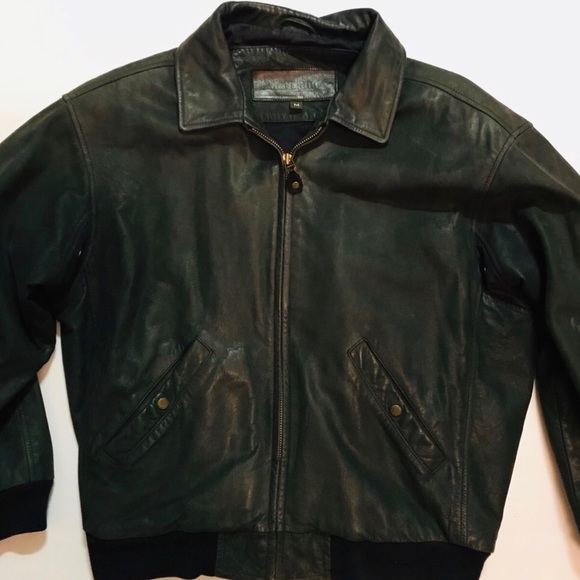 timberland leather bomber